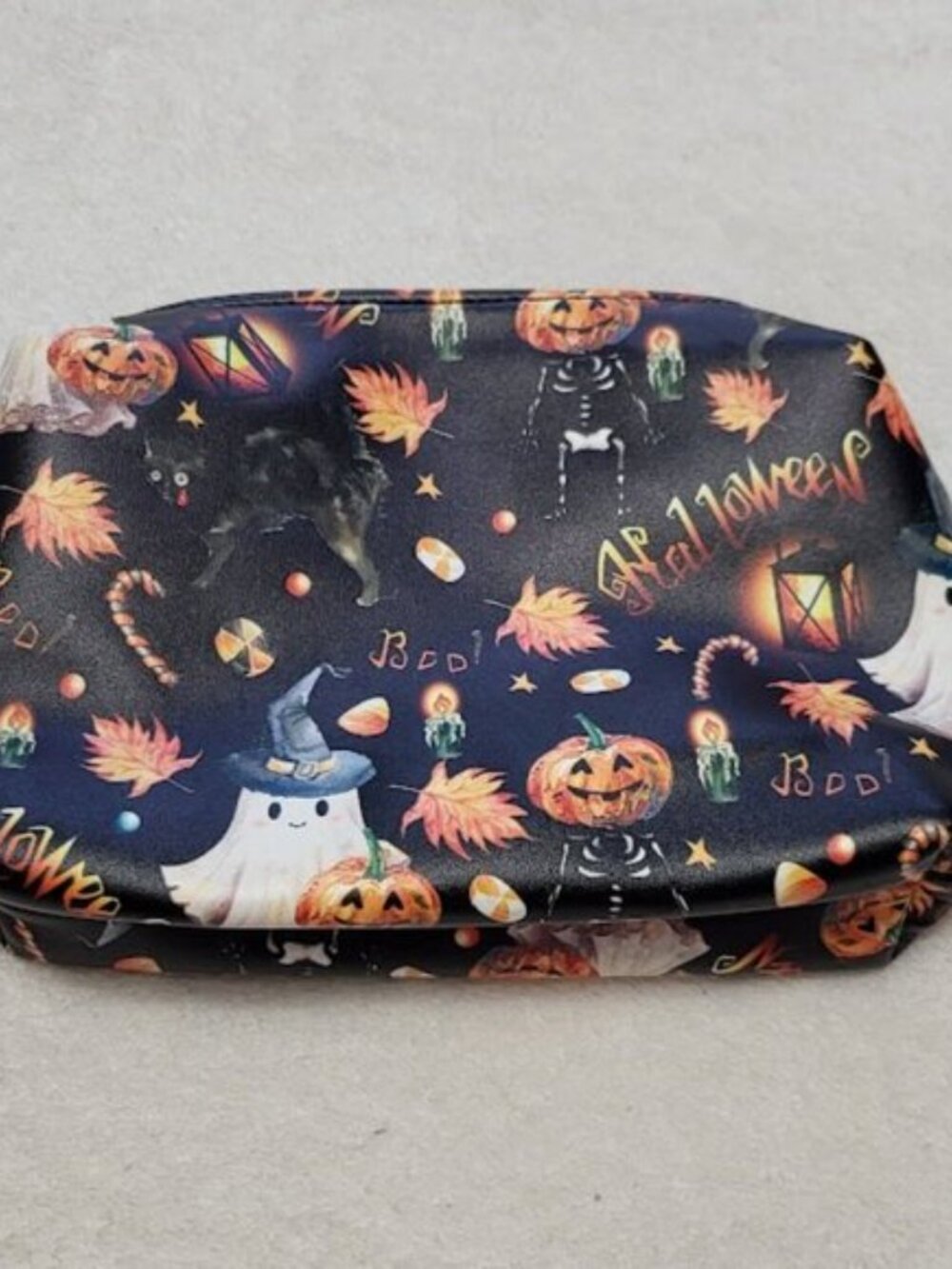 NIP - Set of 2 adorable Halloween motif zipper pouch/cosmetic cases. - Picture 2 of 5